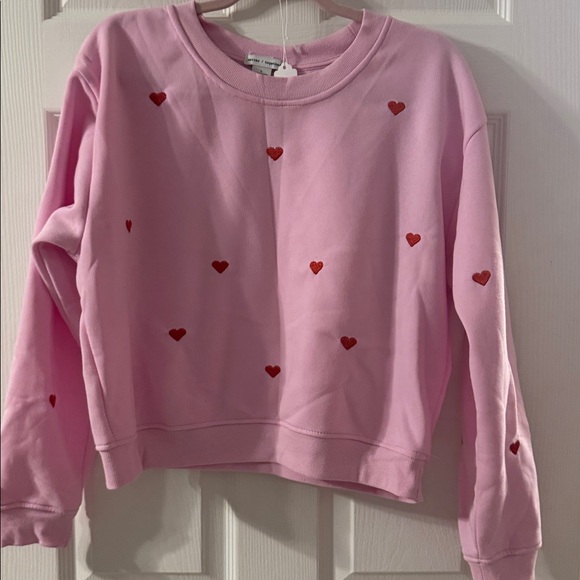 Better Together Tops - Better Together Embroidered Hearts